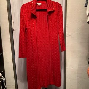 Calvin Klein sweater-dress/ cardigan
